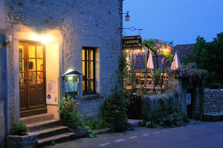 Le restaurant Saint-Cirq-Lapopie