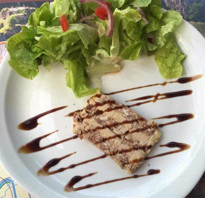 Salade de gésier d'oie Saint-Cirq-Lapopie